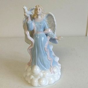 Angel Holding Dove Music Box Figurine